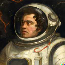 an astronaut, painting by Francisco de Goya generated by DALL·E 2